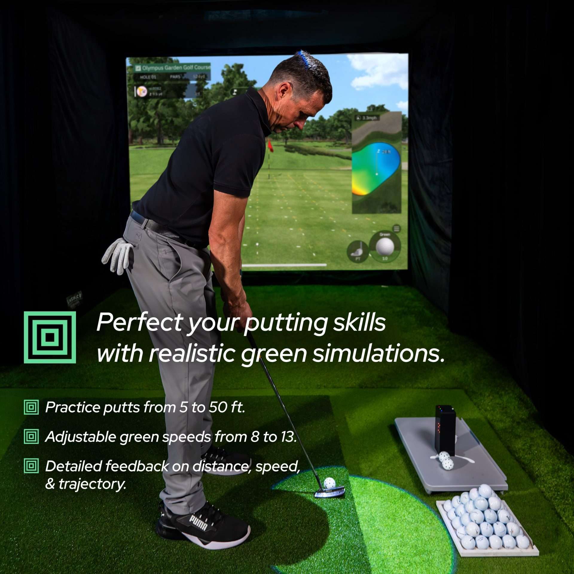 Square Golf Indoor launch monitor