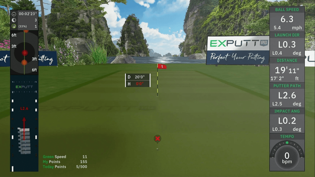 ExPutt, the ultimate home golf putting simulator