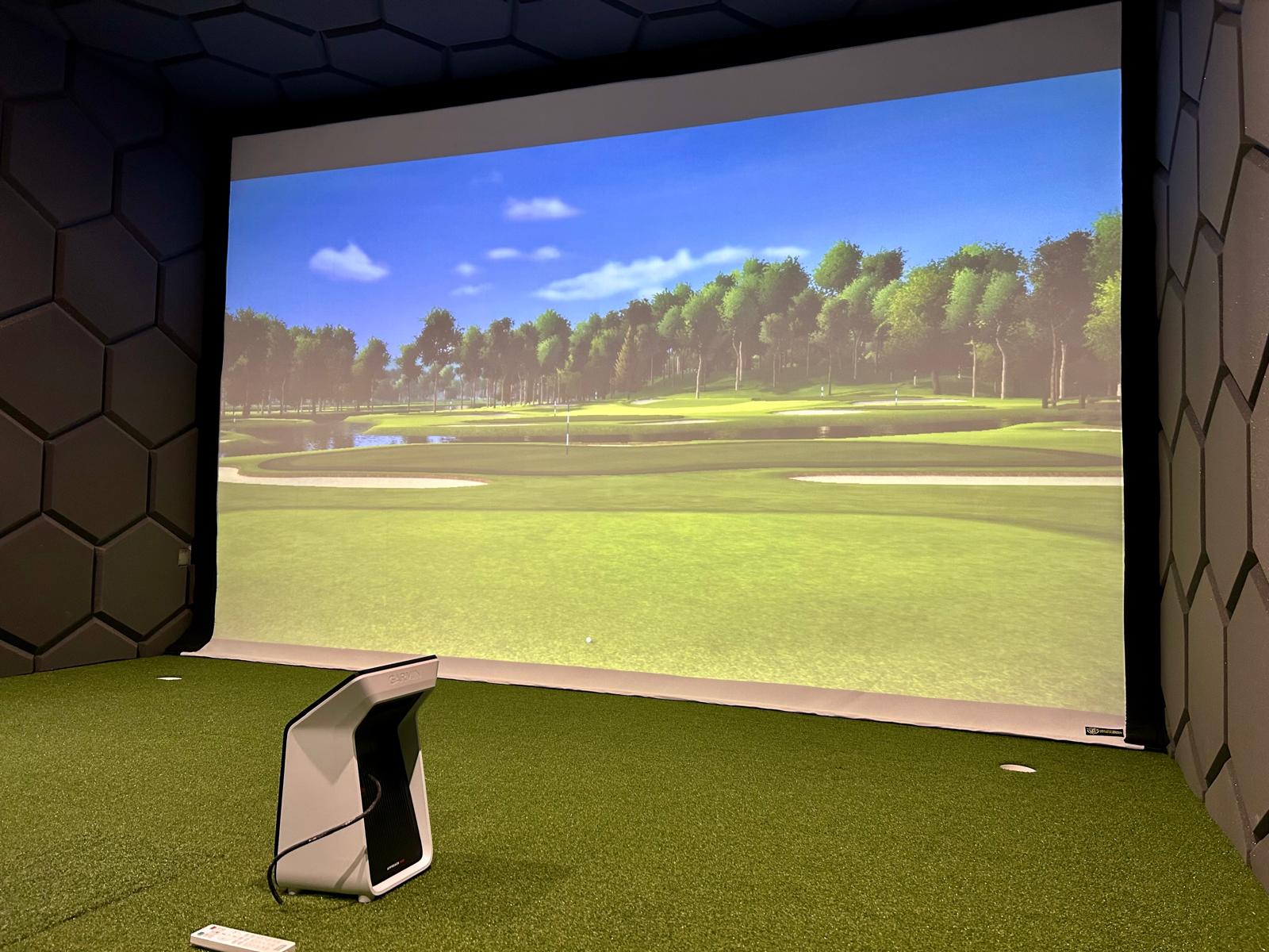 Hexagonal Golf Simulator Wall and Ceiling Foam Panels