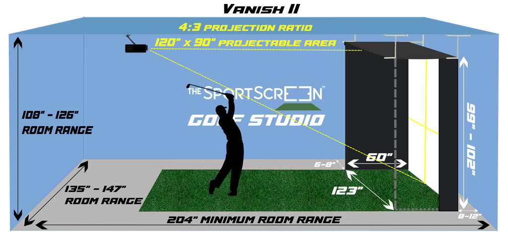 Vanish Series Retractable Golf Enclosure (Vanish 11)