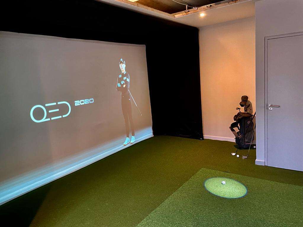 Custom made Golf Simulator Enclosure with GTS Ultra Impact Screen