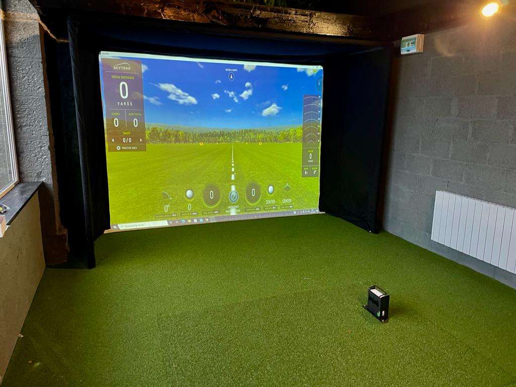 Custom made Golf Simulator Enclosure with GTS Ultra Impact Screen