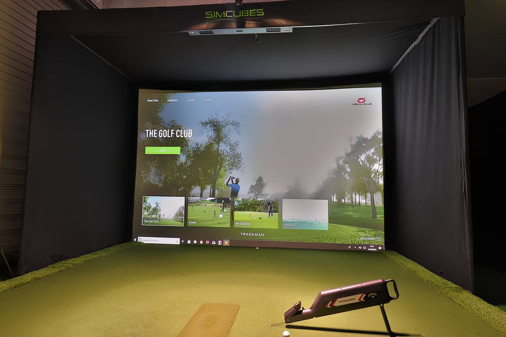 Custom made Golf Simulator Enclosure with GTS Ultra Impact Screen